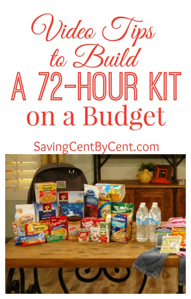 How to Build a 72-Hour Kit on a Budget Video - Saving Cent by Cent